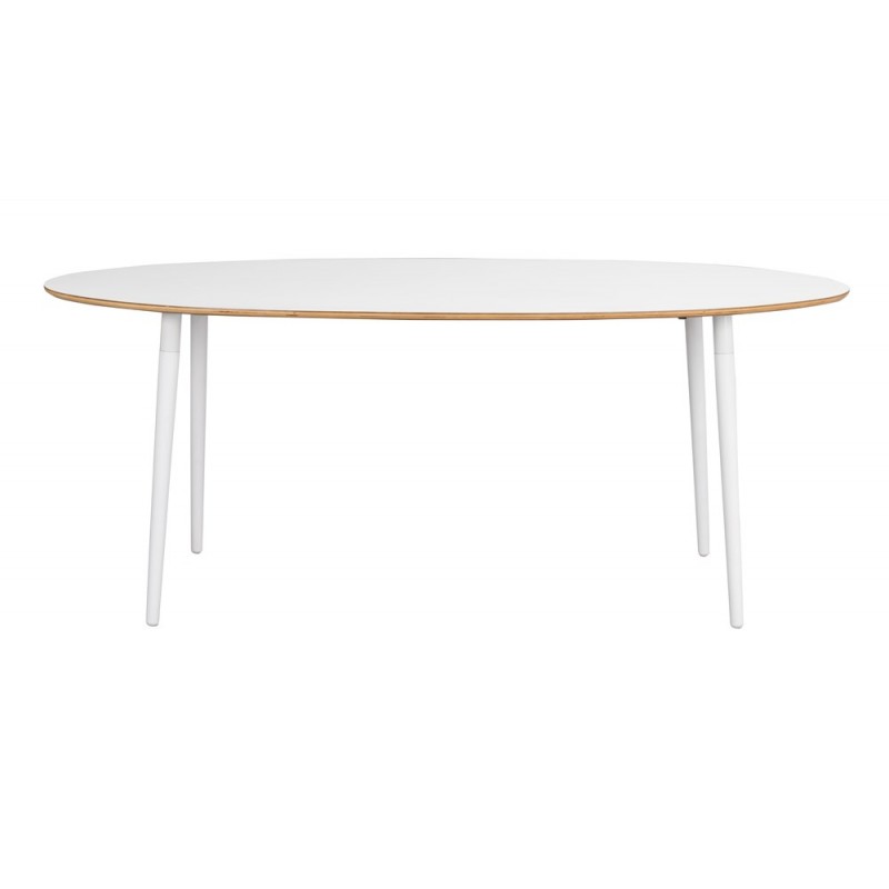 RO Fusio Dining Table Oval White